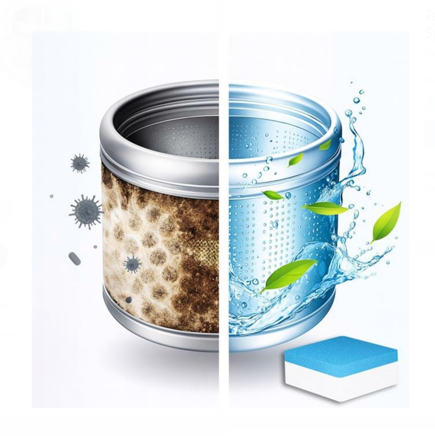 Tablete pentru Curățarea și Întreținerea Mașinii de Spălat Rufe – 12buc