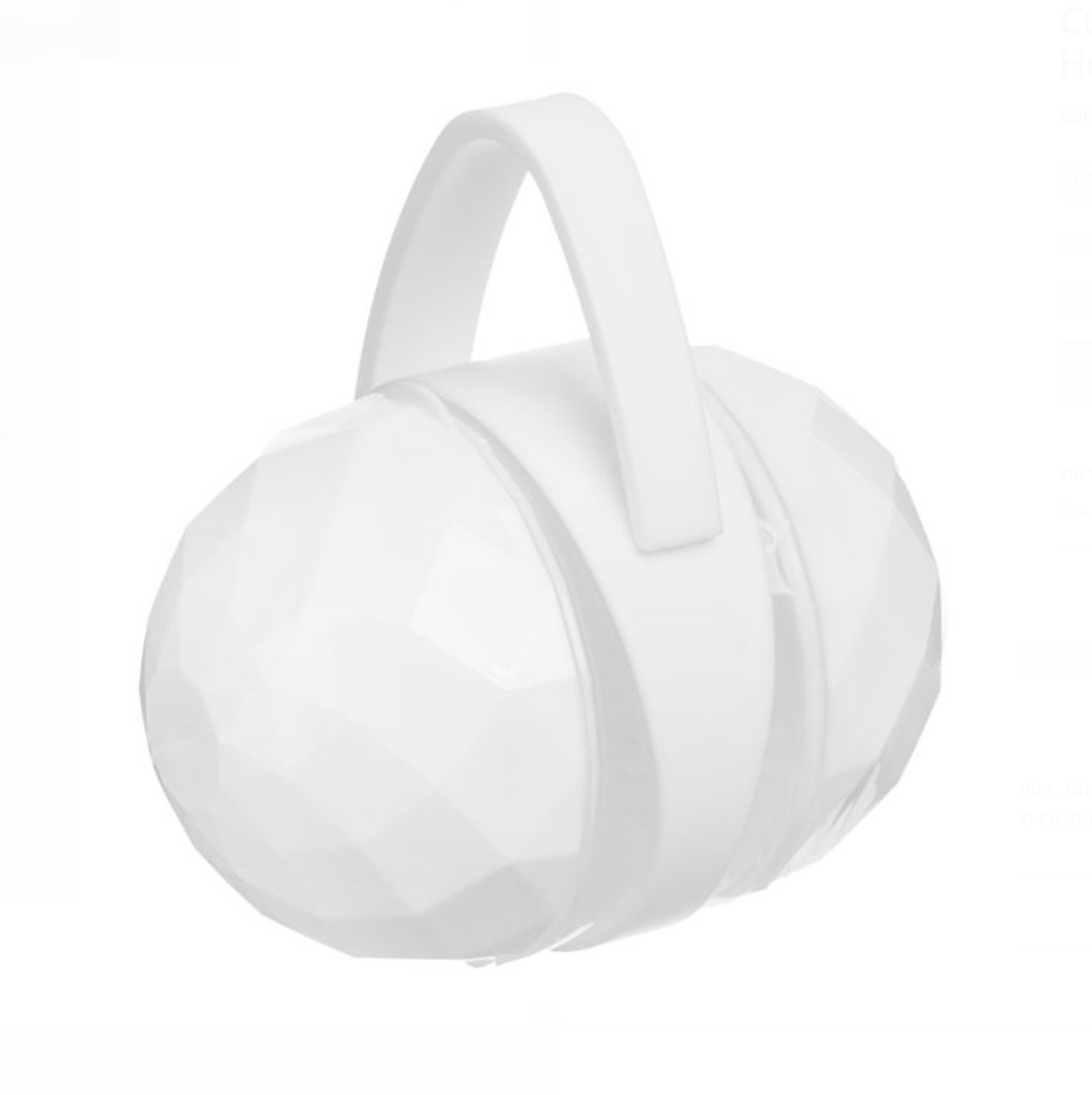 Cutie Dublă Albă pentru Suzete – 10×7×7 cm