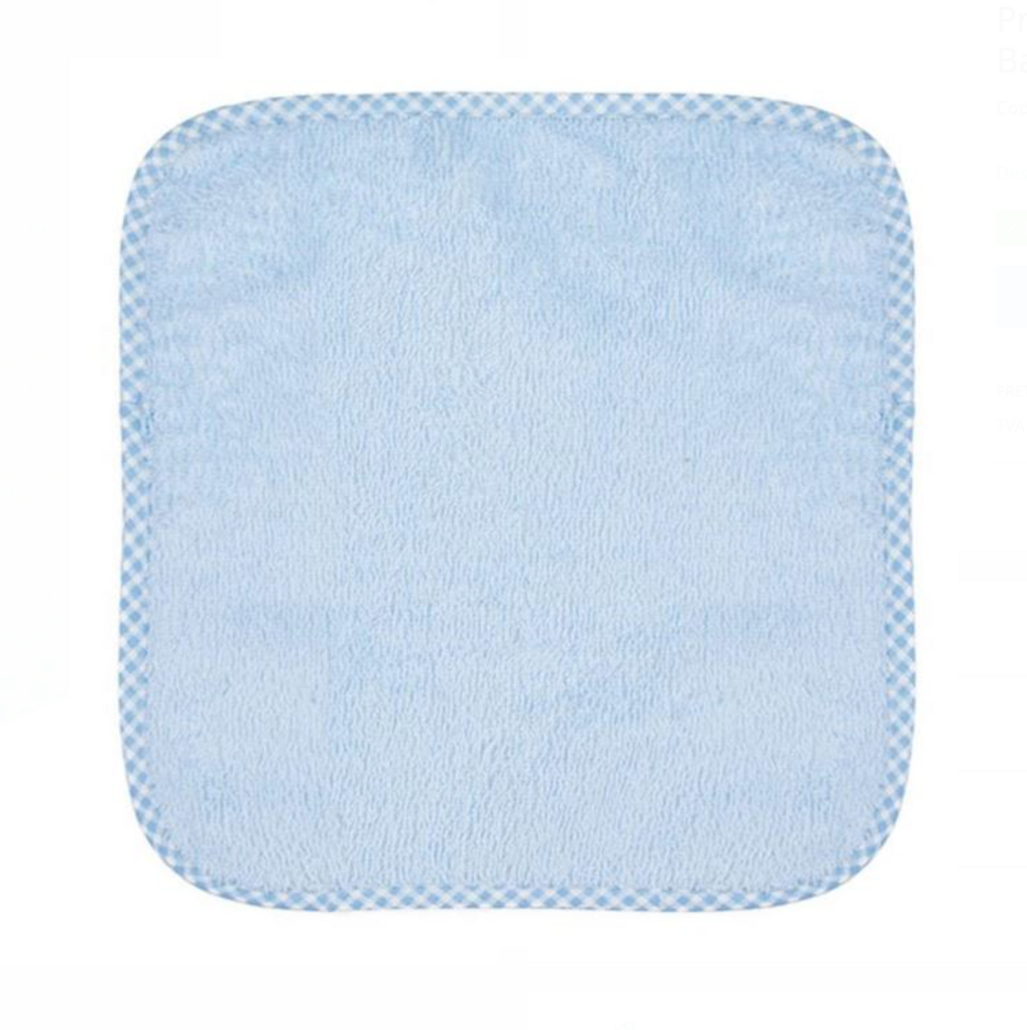 Prosopel din Bumbac Ciel cu Margine Carouri pentru Băieți 30x30cm