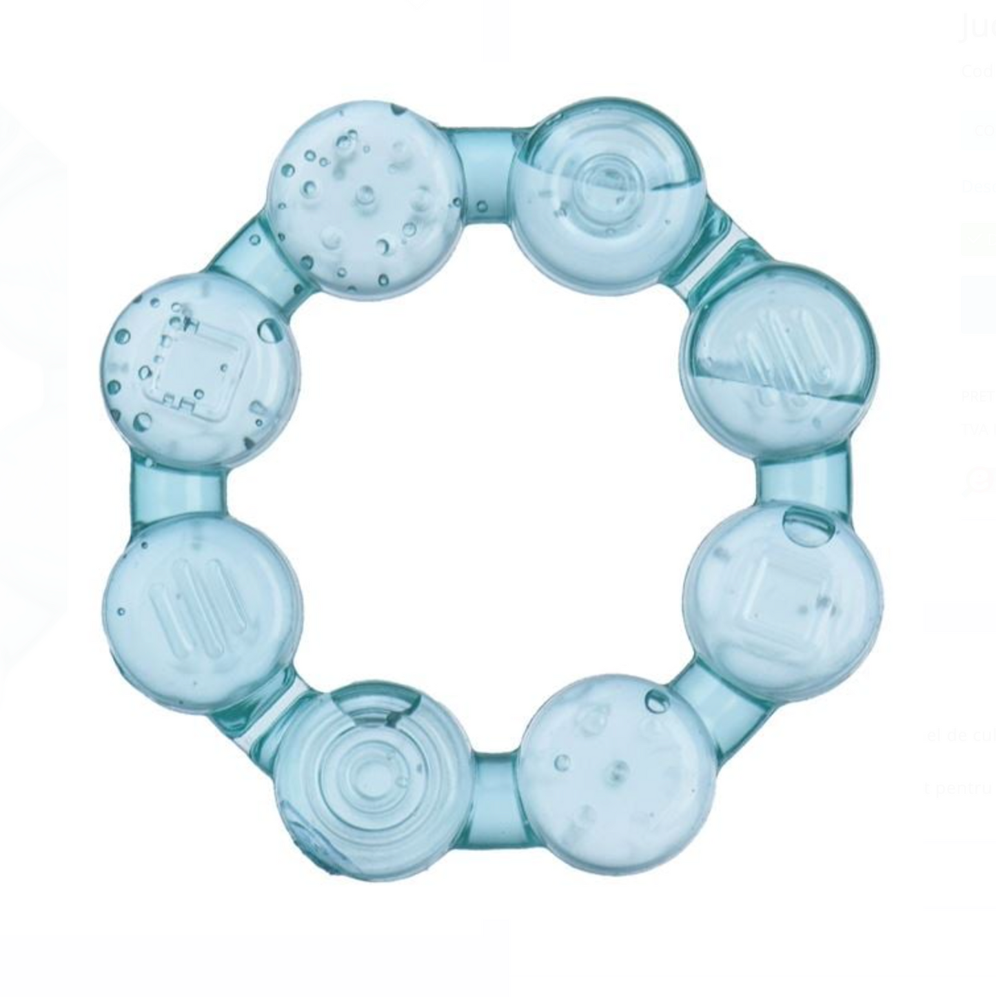 Jucarie de Dentitie Inel Ciel cu Apa 10cm