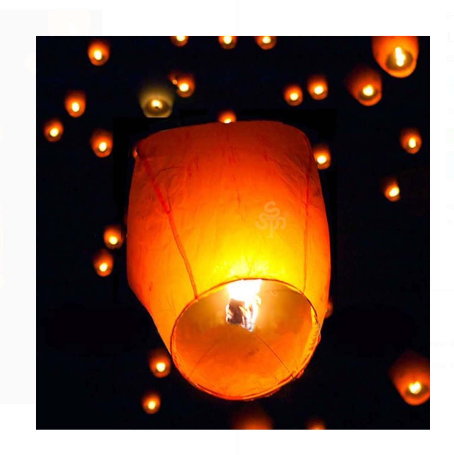 Lampion alb din hârtie