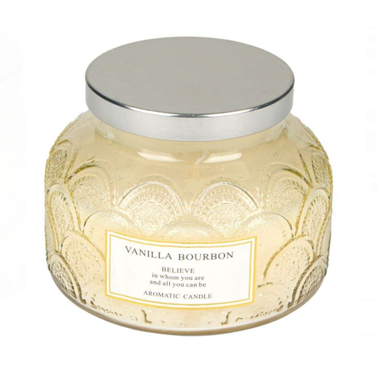 Lumânare parfumată, cu aromă de Vanilla Bourbon