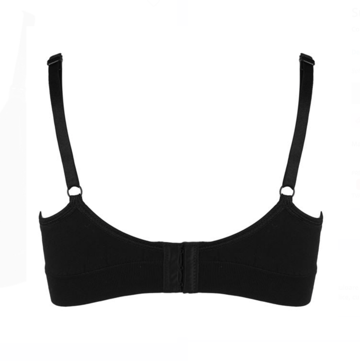 Sutien Seamless de Maternitate & Alăptare – Negru (A-Medium / AA-Large)